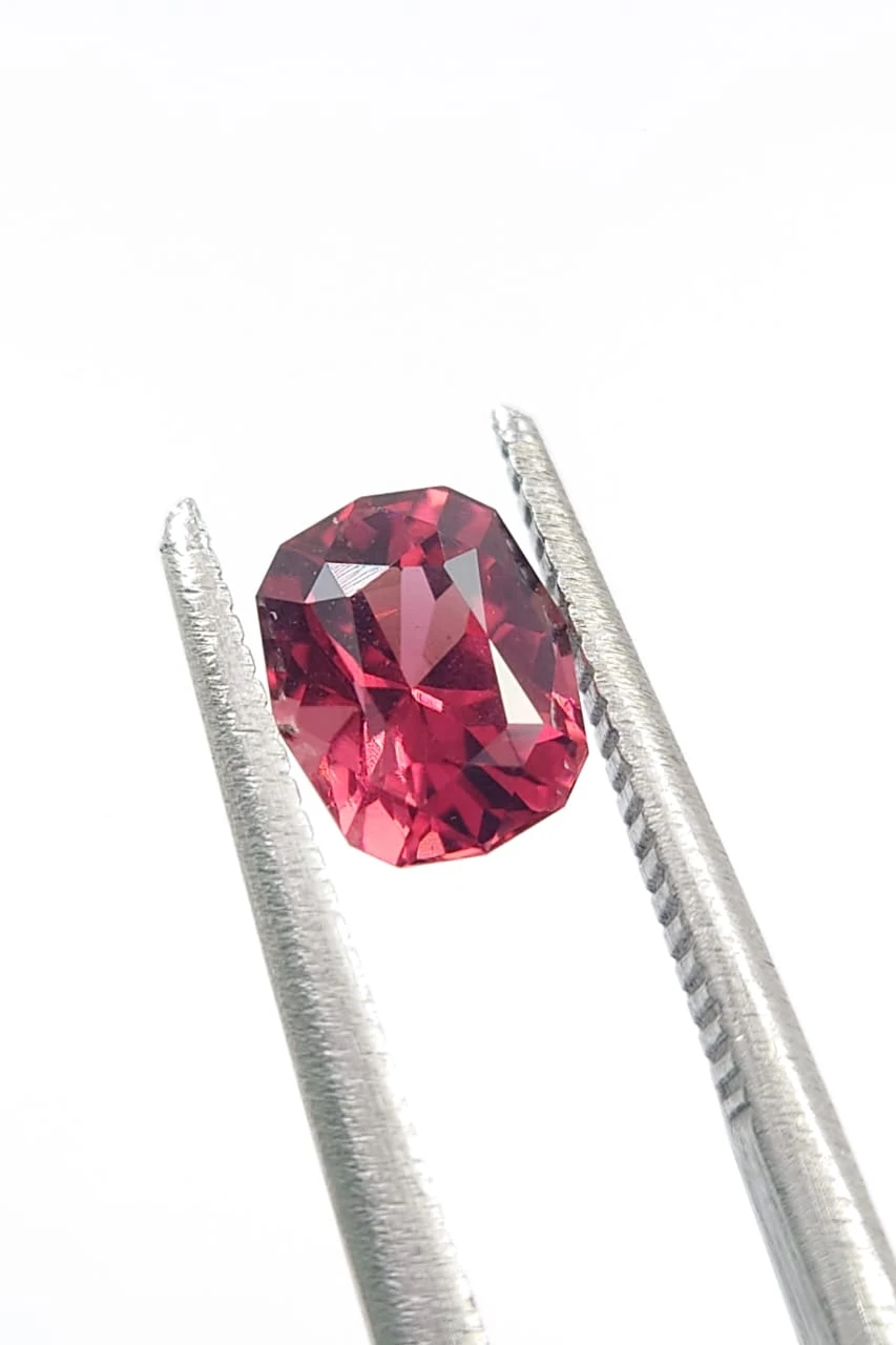 1ct Natural Malaya Garnet Fancy Cut Loose Gemstone From Tanzania — view 2